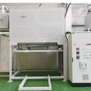 High-efficiency sintering furnace with trolley lifting mechanism